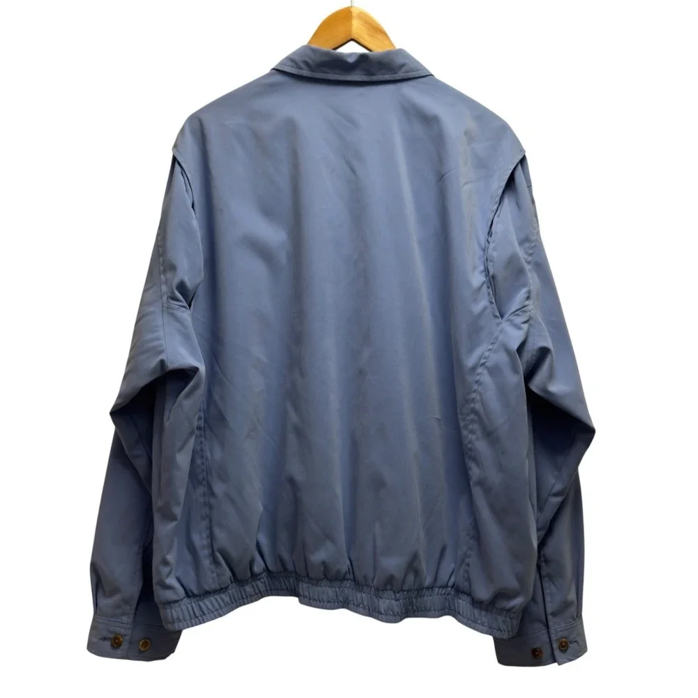 Polo Ralph Lauren Men's Sz XL Blue Zip Plaid Lined Pony Harrington Bomber Jacket
